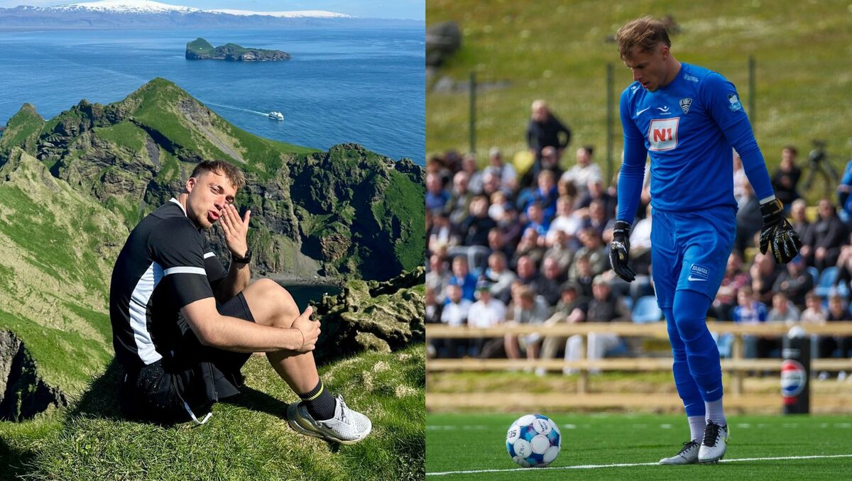 Marcel Zapytowski, bramkarz IBV Vestmannaeyjar przed meczem Lecha ...